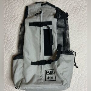 K9 Sport Sack Air2 Dog Carrier Backpack for Medium Dogs Gray Black EUC